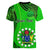 Personalised 25 July Rarotonga Island Gospel Day Women V Neck T Shirt Cook Islands Tribal Pattern LT14 - Polynesian Pride