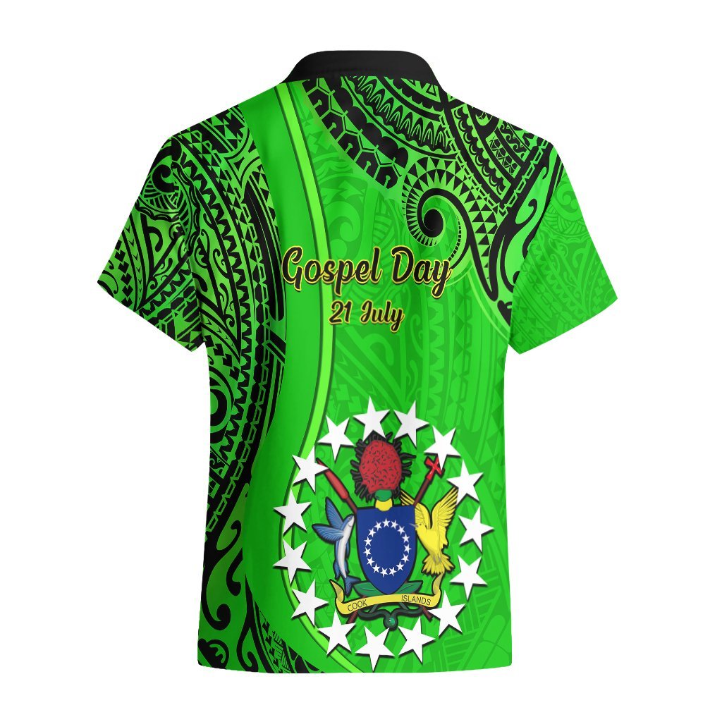 21 July Mitiaro Island Gospel Day Hawaiian Shirt Cook Islands Tribal Pattern LT14 - Polynesian Pride