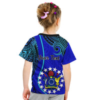 Personalised 8 December Pukapuka Island Gospel Day Kid T Shirt Cook Islands Tribal Pattern LT14 - Polynesian Pride