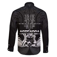 New Zealand Silver Fern Rugby Family Matching Short Sleeve Bodycon Dress and Hawaiian Shirt Haka Dance With Aotearoa Maori Pattern LT14 - Polynesian Pride