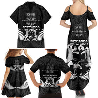 New Zealand Silver Fern Rugby Family Matching Summer Maxi Dress and Hawaiian Shirt Haka Dance With Aotearoa Maori Pattern LT14 - Polynesian Pride
