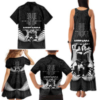 New Zealand Silver Fern Rugby Family Matching Tank Maxi Dress and Hawaiian Shirt Haka Dance With Aotearoa Maori Pattern LT14 - Polynesian Pride