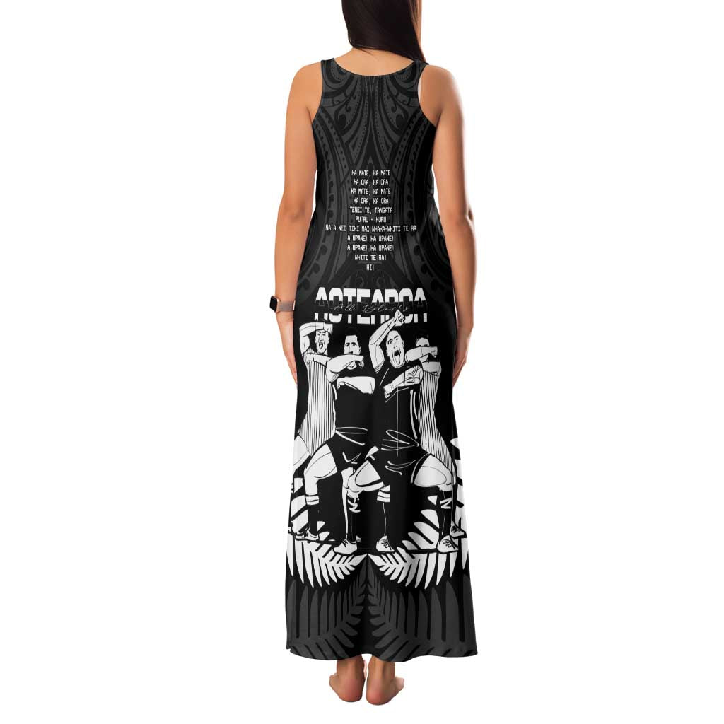 New Zealand Silver Fern Rugby Family Matching Tank Maxi Dress and Hawaiian Shirt Haka Dance With Aotearoa Maori Pattern LT14 - Polynesian Pride