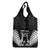New Zealand Silver Fern Rugby Grocery Bag Haka Dance With Aotearoa Maori Pattern