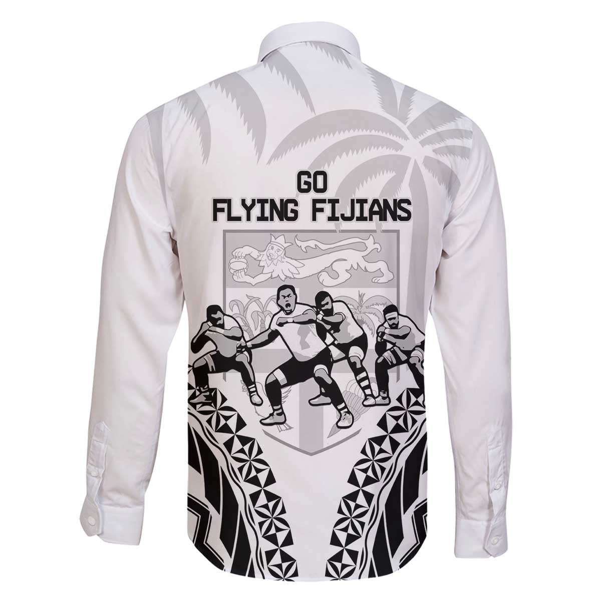 Fiji Tapa Rugby Family Matching Off The Shoulder Long Sleeve Dress and Hawaiian Shirt Cibi Dance With Fijian Pattern LT14 - Polynesian Pride
