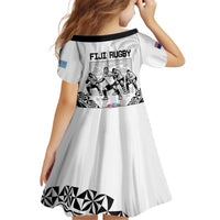 New Zealand And Fiji Tapa Rugby Family Matching Off Shoulder Short Dress and Hawaiian Shirt Haka Dance Mix Cibi Dance Together LT14 - Polynesian Pride