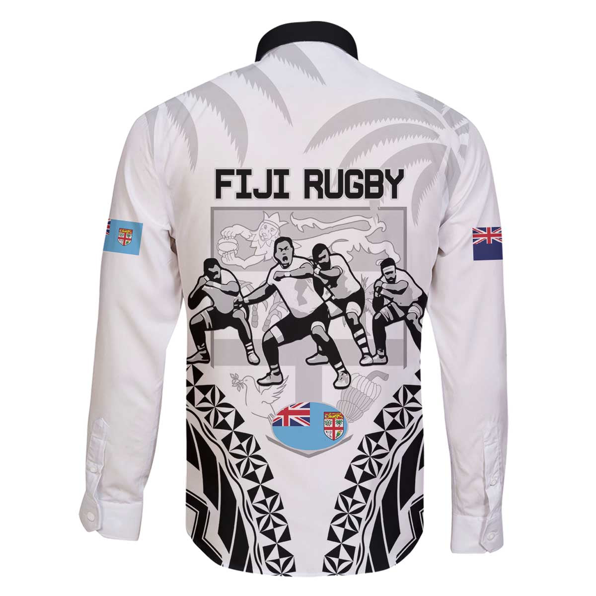 New Zealand And Fiji Tapa Rugby Family Matching Puletasi and Hawaiian Shirt Haka Dance Mix Cibi Dance Together LT14 - Polynesian Pride