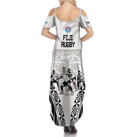 New Zealand And Fiji Tapa Rugby Family Matching Summer Maxi Dress and Hawaiian Shirt Haka Dance Mix Cibi Dance Together LT14 - Polynesian Pride