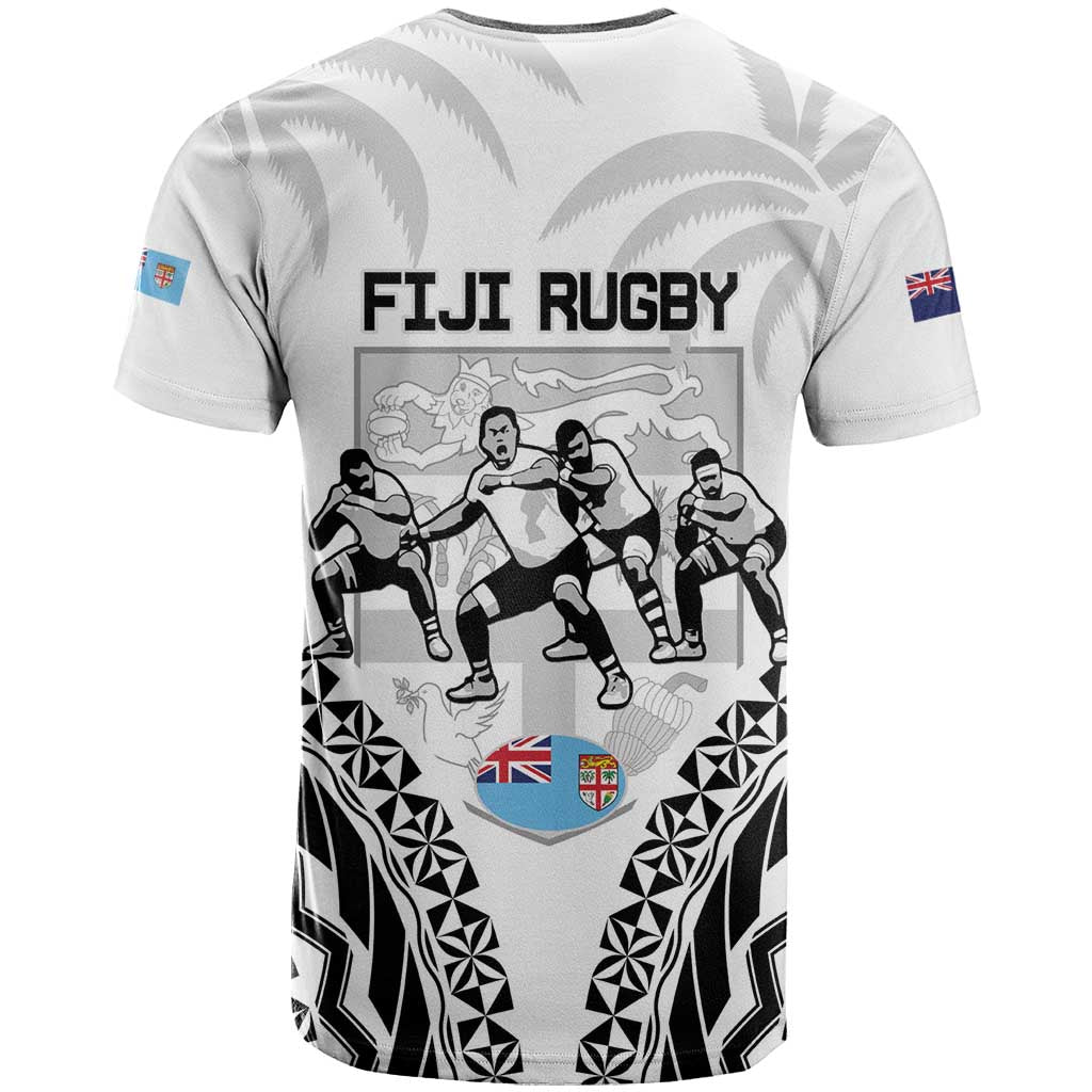 New Zealand And Fiji Tapa Rugby T Shirt Haka Dance Mix Cibi Dance Together
