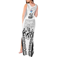 New Zealand And Fiji Tapa Rugby Tank Maxi Dress Haka Dance Mix Cibi Dance Together LT14 - Polynesian Pride