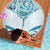 New Zealand Manta Ray Tattoo Beach Blanket Aotearoa Maori Haehae Paua Shell - Polynesian Pride