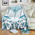 New Zealand Manta Ray Tattoo Blanket Aotearoa Maori Haehae Paua Shell - Polynesian Pride