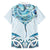New Zealand Manta Ray Tattoo Family Matching Short Sleeve Bodycon Dress and Hawaiian Shirt Aotearoa Maori Haehae Paua Shell - Polynesian Pride