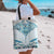New Zealand Manta Ray Tattoo Tote Bag Aotearoa Maori Haehae Paua Shell - Polynesian Pride