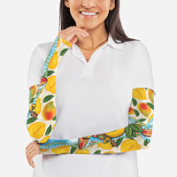 Aloha Hawaii Summer Arm Sleeves Hawaiian Lei Surfing Mango Palaka Motifs