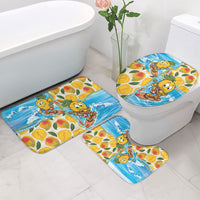 Aloha Hawaii Summer Bathroom Set Hawaiian Lei Surfing Mango Palaka Motifs