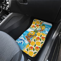 Aloha Hawaii Summer Car Mats Hawaiian Lei Surfing Mango Palaka Motifs