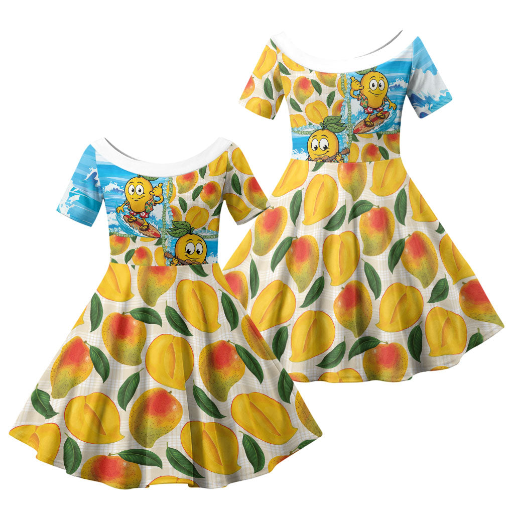 Aloha Hawaii Summer Family Matching Tank Maxi Dress and Hawaiian Shirt Hawaiian Lei Surfing Mango Palaka Motifs