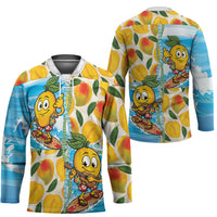 Aloha Hawaii Summer Hockey Jersey Hawaiian Lei Surfing Mango Palaka Motifs
