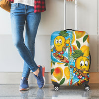 Aloha Hawaii Summer Luggage Cover Hawaiian Lei Surfing Mango Palaka Motifs