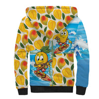 Aloha Hawaii Summer Sherpa Hoodie Hawaiian Lei Surfing Mango Palaka Motifs