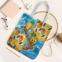Aloha Hawaii Summer Tote Bag Hawaiian Lei Surfing Mango Palaka Motifs