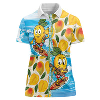 Aloha Hawaii Summer Women Polo Shirt Hawaiian Lei Surfing Mango Palaka Motifs