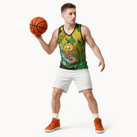 Hawaii Surfing Mango Basketball Jersey Manako Polynesian Fish Hook