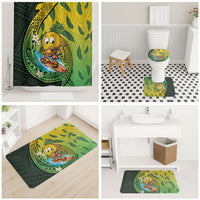 Hawaii Surfing Mango Bathroom Set Manako Polynesian Fish Hook