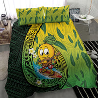 Hawaii Surfing Mango Bedding Set Manako Polynesian Fish Hook
