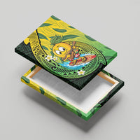 Hawaii Surfing Mango Canvas Wall Art Manako Polynesian Fish Hook