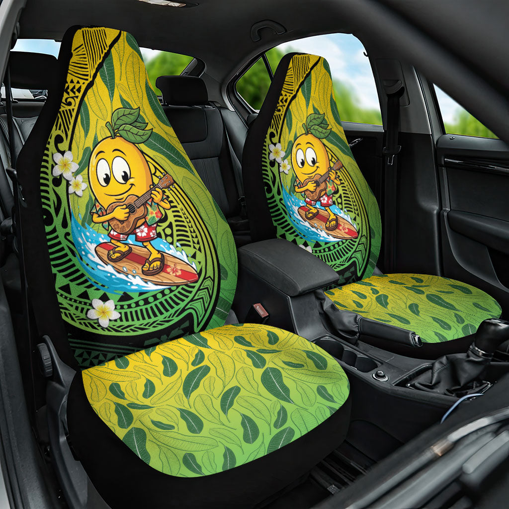 Hawaii Surfing Mango Car Seat Cover Manako Polynesian Fish Hook