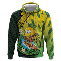 Hawaii Surfing Mango Hoodie Manako Polynesian Fish Hook