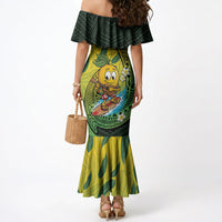 Hawaii Surfing Mango Mermaid Dress Manako Polynesian Fish Hook