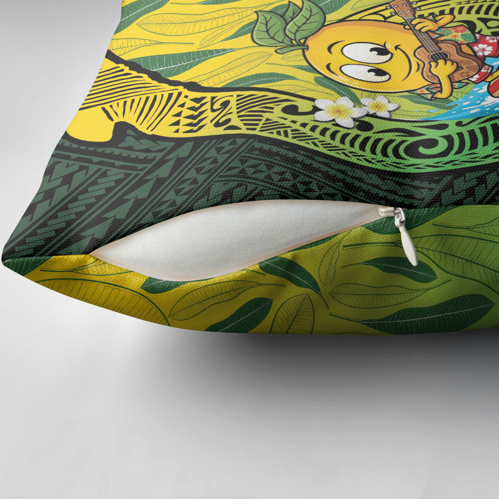 Hawaii Surfing Mango Pillow Cover Manako Polynesian Fish Hook