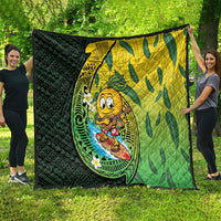 Hawaii Surfing Mango Quilt Manako Polynesian Fish Hook