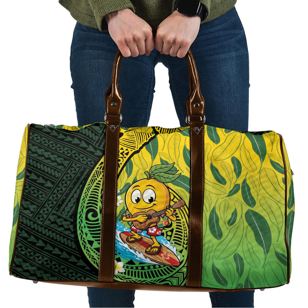 Hawaii Surfing Mango Travel Bag Manako Polynesian Fish Hook