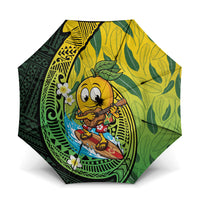 Hawaii Surfing Mango Umbrella Manako Polynesian Fish Hook