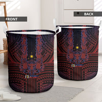Filipino Barong Tagalog Inspired Laundry Basket Mabuhay Philippines Festival Polynesian Pattern LT14 - Polynesian Pride