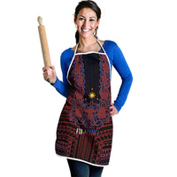 Filipino Barong Tagalog Inspired Apron Mabuhay Philippines Festival Polynesian Pattern LT14 - Polynesian Pride