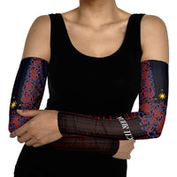 Filipino Barong Tagalog Inspired Personalised Arm Sleeves Mabuhay Philippines Festival Polynesian Pattern LT14 - Polynesian Pride