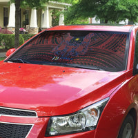 Filipino Barong Tagalog Inspired Auto Sun Shade Mabuhay Philippines Festival Polynesian Pattern LT14 - Polynesian Pride