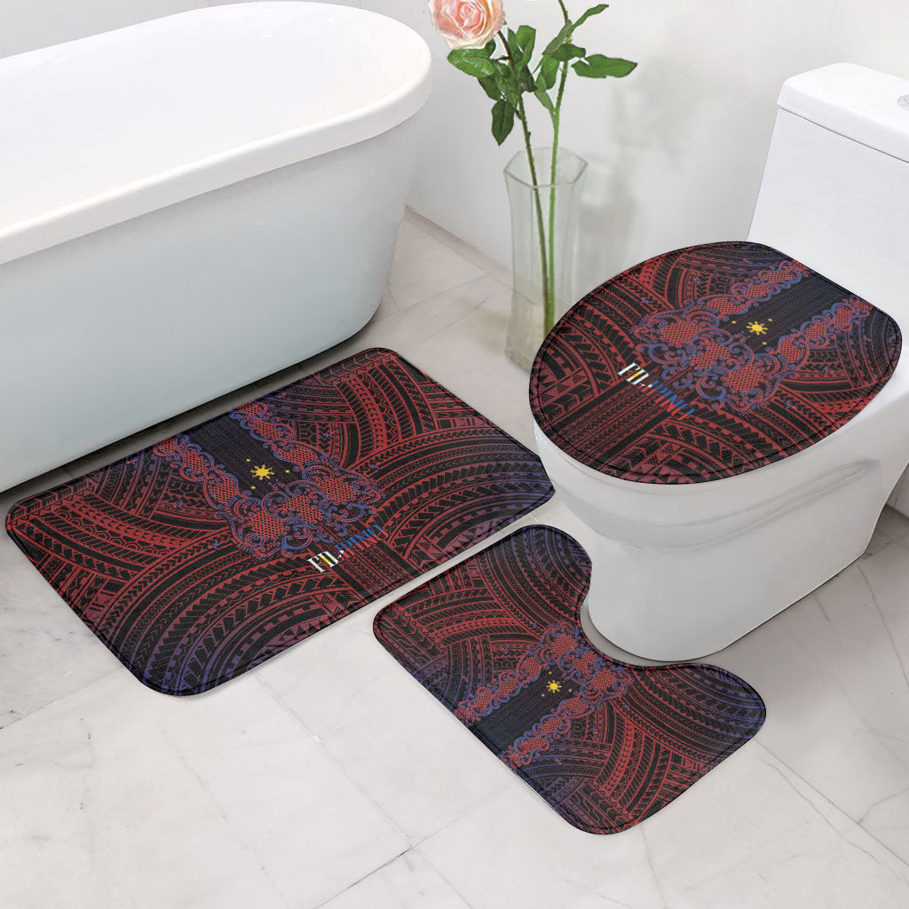 Filipino Barong Tagalog Inspired Bathroom Set Mabuhay Philippines Festival Polynesian Pattern LT14 - Polynesian Pride