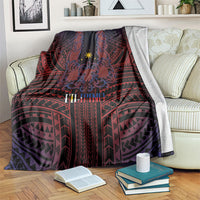 Filipino Barong Tagalog Inspired Blanket Mabuhay Philippines Festival Polynesian Pattern LT14 Black - Polynesian Pride