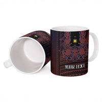 Filipino Barong Tagalog Inspired Personalised Ceramic Mug Mabuhay Philippines Festival Polynesian Pattern LT14 - Polynesian Pride