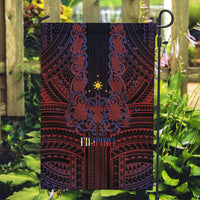 Filipino Barong Tagalog Inspired Garden Flag Mabuhay Philippines Festival Polynesian Pattern LT14 Garden Flag Black - Polynesian Pride