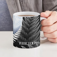 Personalised New Zealand Pakeha Ceramic Mug Kiwi Silver Fern and Sailing Ship Compass LT14 - Polynesian Pride