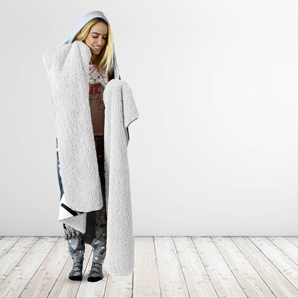Personalised New Zealand Pakeha Hooded Blanket Kiwi Silver Fern and Sailing Ship Compass LT14 - Polynesian Pride