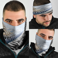 Personalised New Zealand Pakeha Neck Gaiter Kiwi Silver Fern and Sailing Ship Compass LT14 - Polynesian Pride