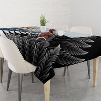 Personalised New Zealand Pakeha Tablecloth Kiwi Silver Fern and Sailing Ship Compass LT14 - Polynesian Pride